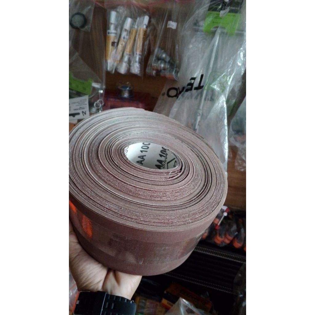 Amplas Meteran Taiyo Amplas Kain Besi Kayu 1 meter