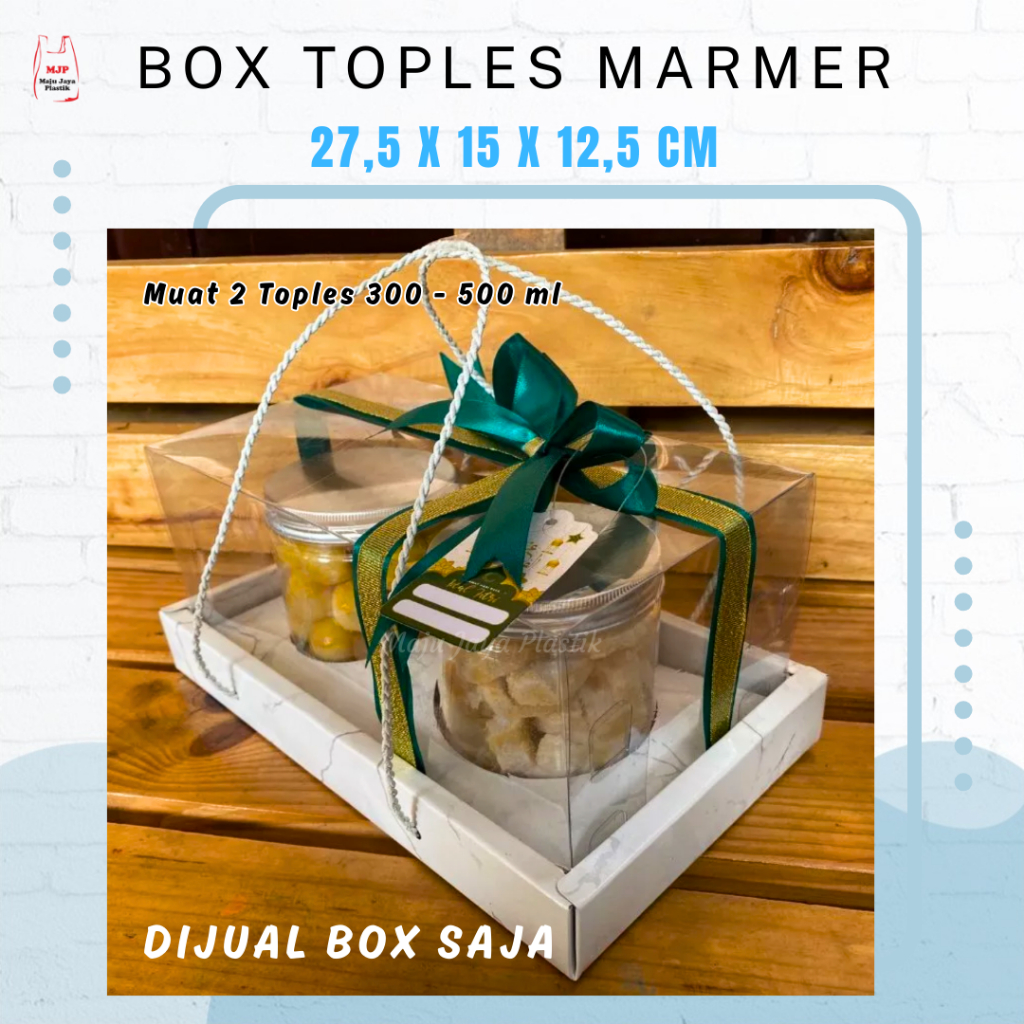 Box Mika Tali 2–3 Toples – Kotak Hampers Cookies Jar, Kue Kering & Gift Premium