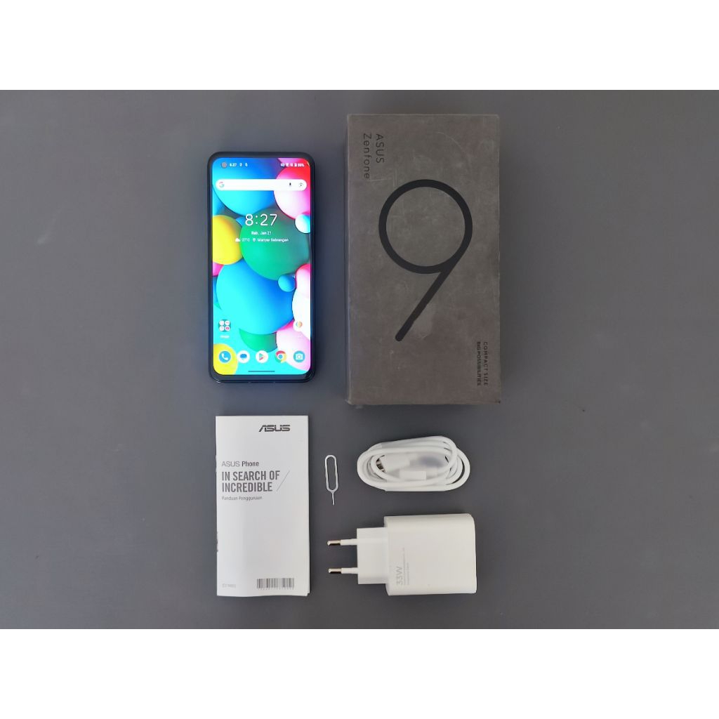 Asus Zenfone 9 5G 6/128 - Fullset, Ex Garansi Resmi