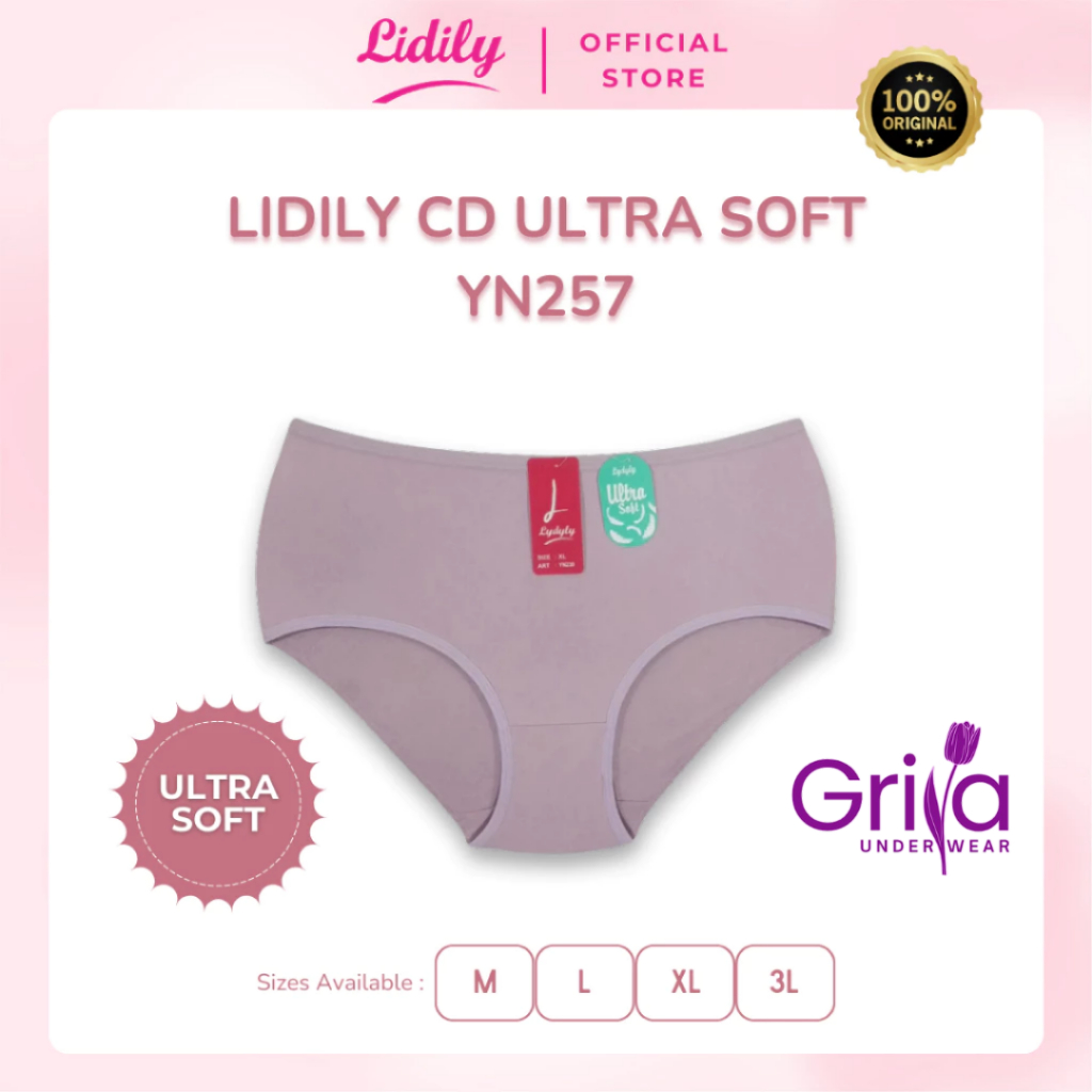 CD Lydyly YN257 Ultra Soft Model Mini Bawah Pusar ada Jahitan Tengah Belakang - CD Wanita Dewasa M-X