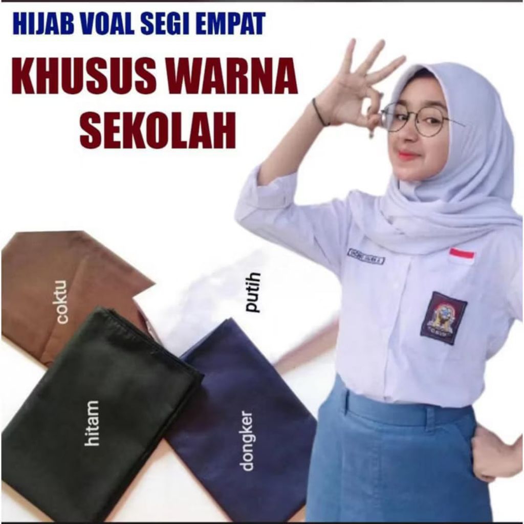 Edisi Jilbab Anak Sekolah Sale Segi Empat