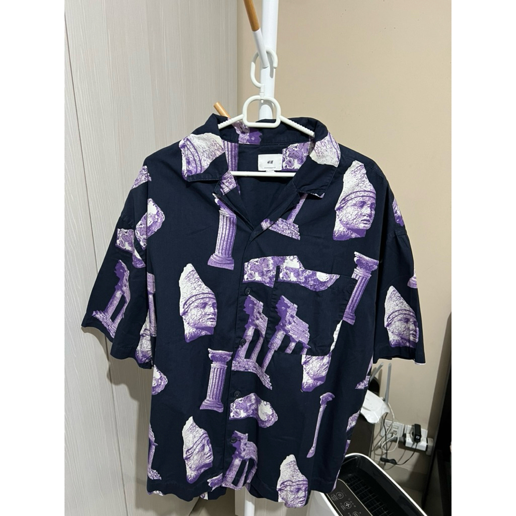 Kemeja Pria HNM F05 Preloved ungu