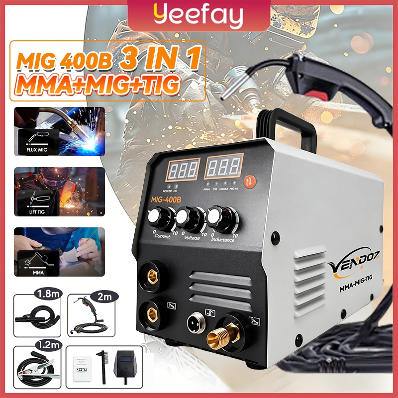 Vendoz Mesin Las Inverter MIG-250 MIG-400B IGBT 450 Watt Mesin trafo las / Welding Machine / Welding