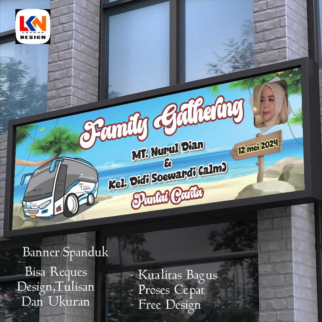 cetak spanduk banner Family Gathering