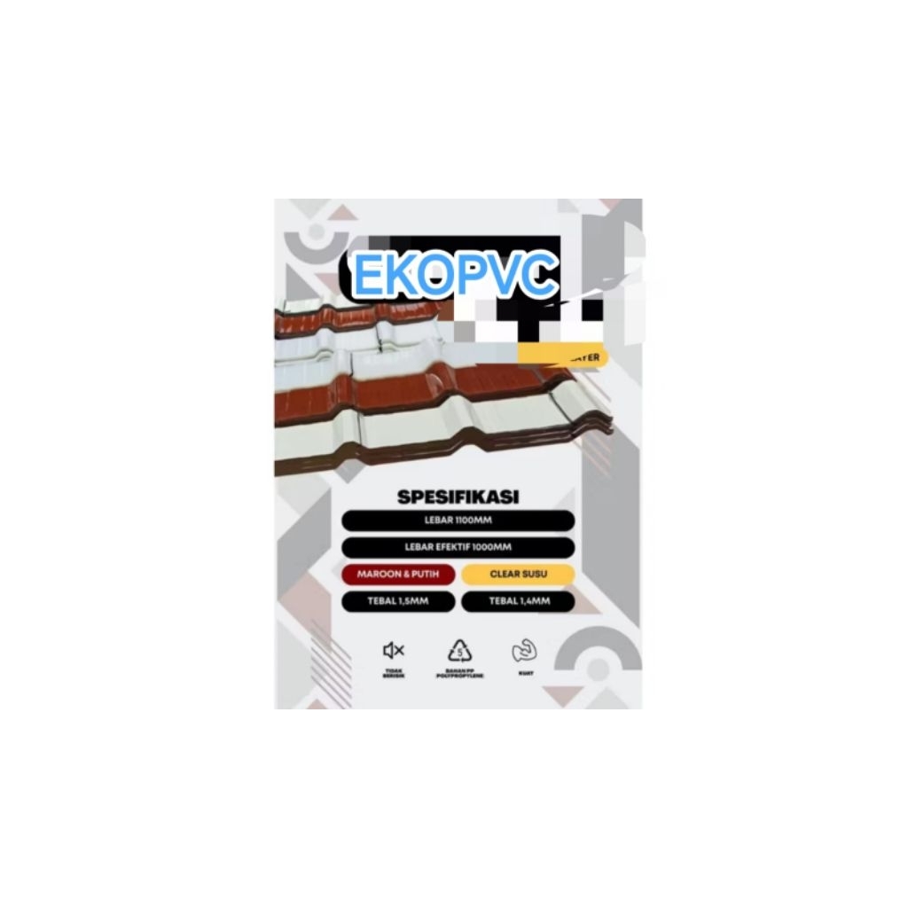 ATAP PVC EKOTEK SINGLE LAYER