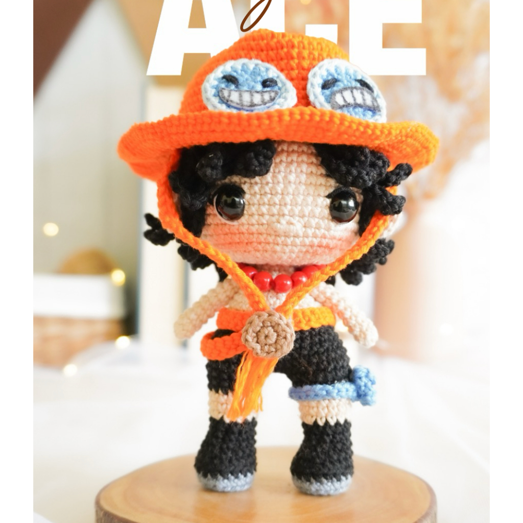 KG ACE one piece [ HANYA CROCHET PATTERN/ AMIGURUMI PATTERN BUKAN BONEKA JADI ]