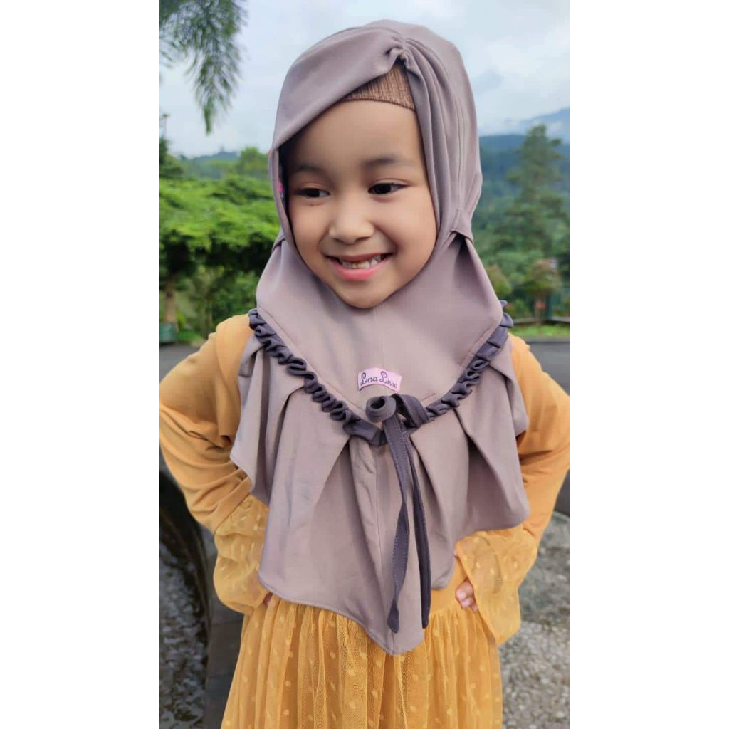 zefanya baby Linalivia hijab anak size 1-2th