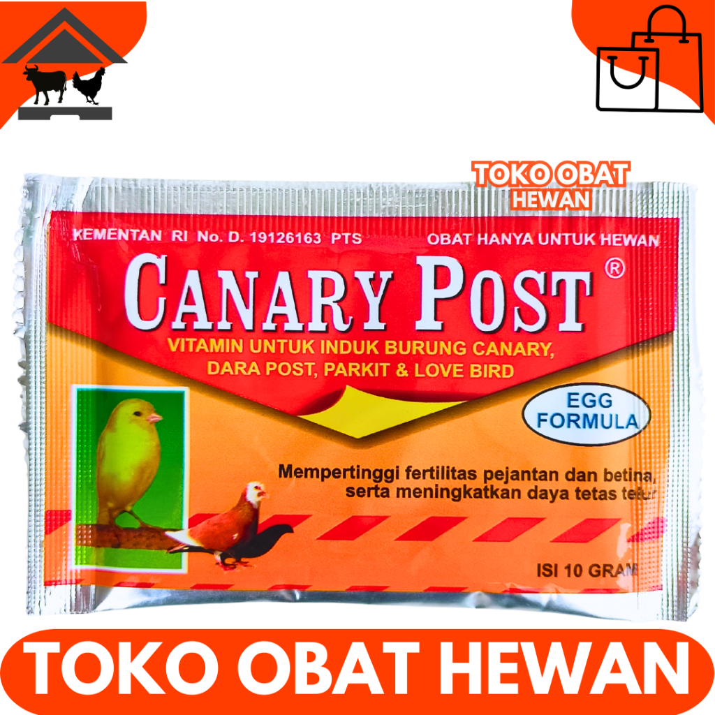 CANARY POST 10 Gram - Vitamin Indukan Burung Merpati Kenari Lovebird
