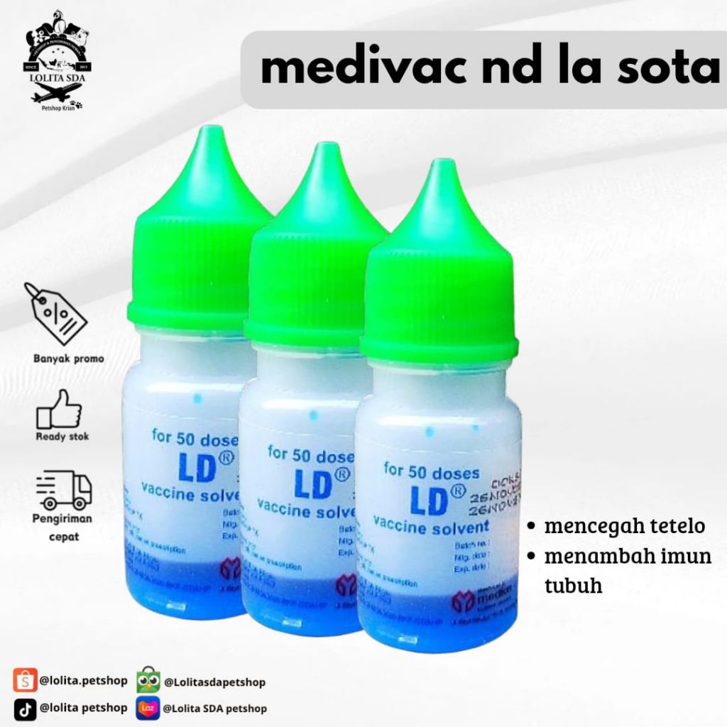 medivac suplemen vaksin ayam ld50