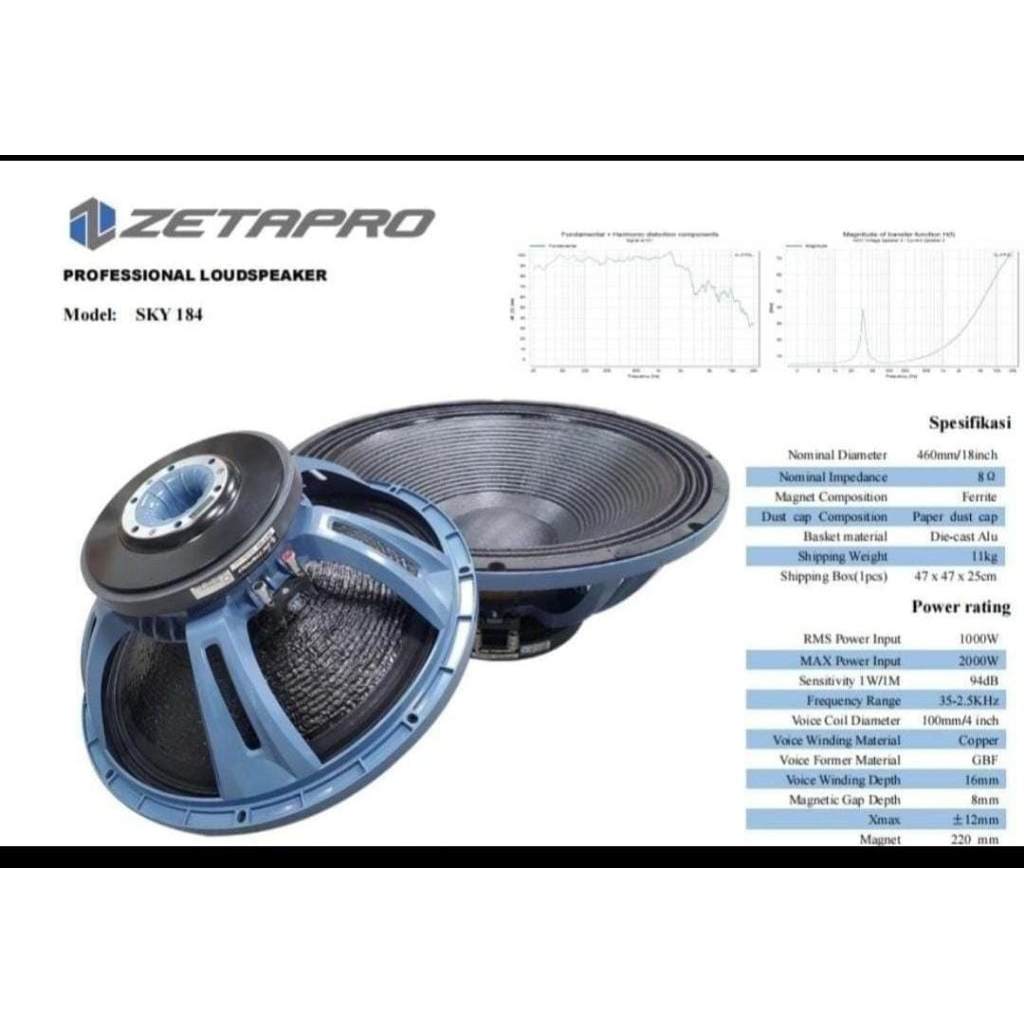 ZETAPRO 18" SKY-184