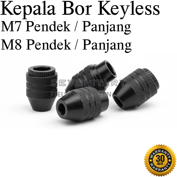 Keyless Chuck Kepala Bor Mini Drill M7 M8 - S10001506