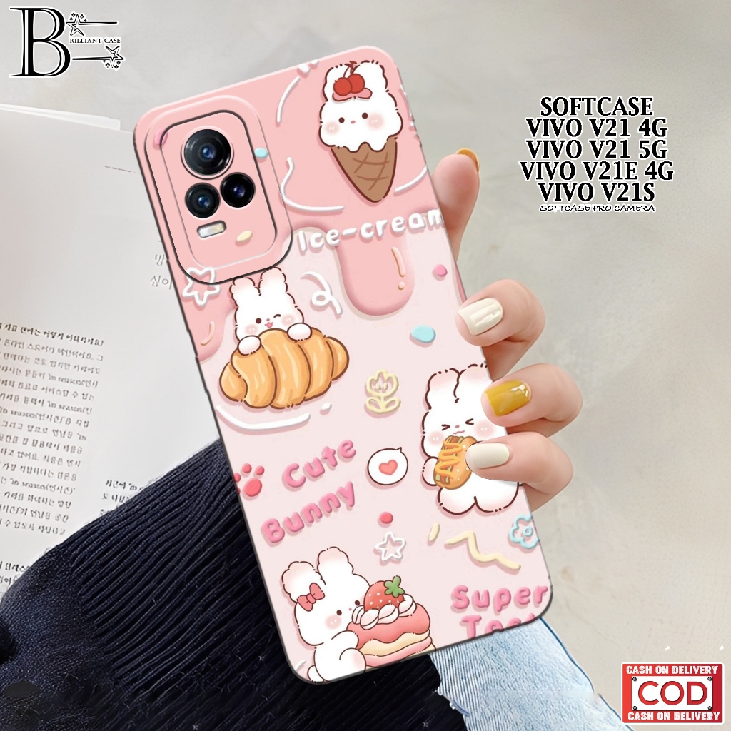 Case VIVO V21/V21e/V21s Terbaru - Fashion Case Lucu - Casing VIVO V21/V21e/V21s - Silikon Pro Camera
