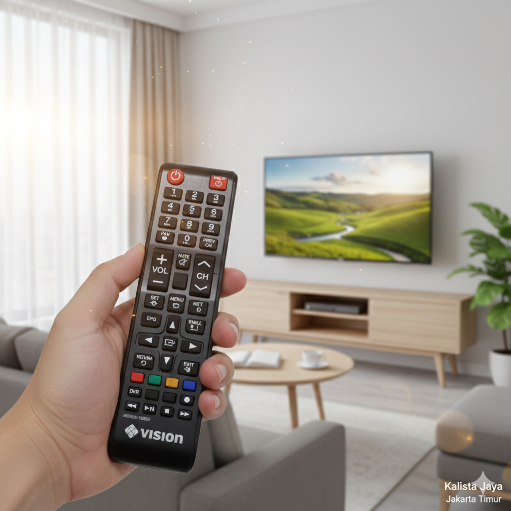 REMOTE REMOT RECEIVER PARABOLA MNC VISION RP60001-00004 ORIGINAL ASLI