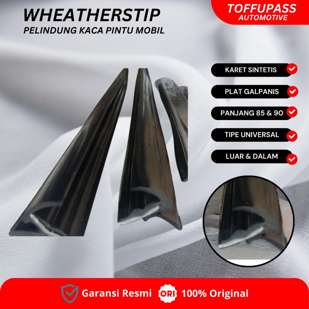 Pelipit Kaca Pintu Mobil kijang,starlet,charade Panjang 85cm, 90cm, 105cm harga satuan