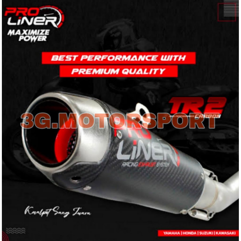 KNALPOT PROLINER TR-2 CARBON SHORT ALL NEW CB150R