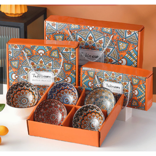 Hampers Mangkok Set Hampers Mangkok Keramik Gift Set Hampers Souvenir Bohemian Style Cantik