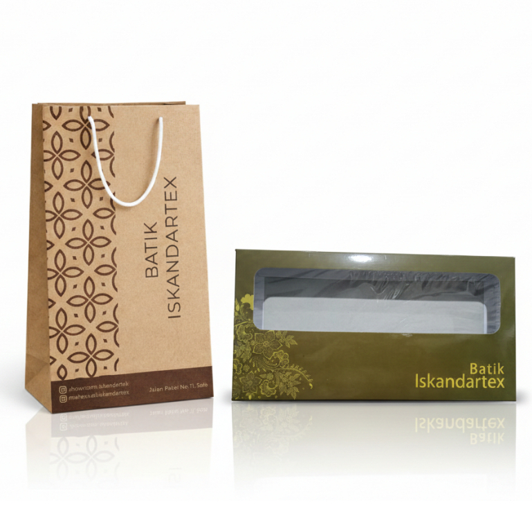 BOX KARDUS/ PACKAGING HAMPERS BATIK FREE PAPERBAG