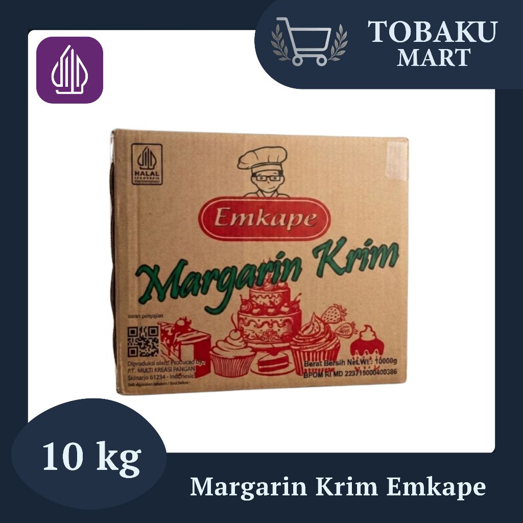 EMKAPE BUTTER CREAM 10KG / MARGARIN KRIM / TEKSTUR LEMBUT DAN MENGEMBANG KOKOH / COCOK UNTUK DEKORAS