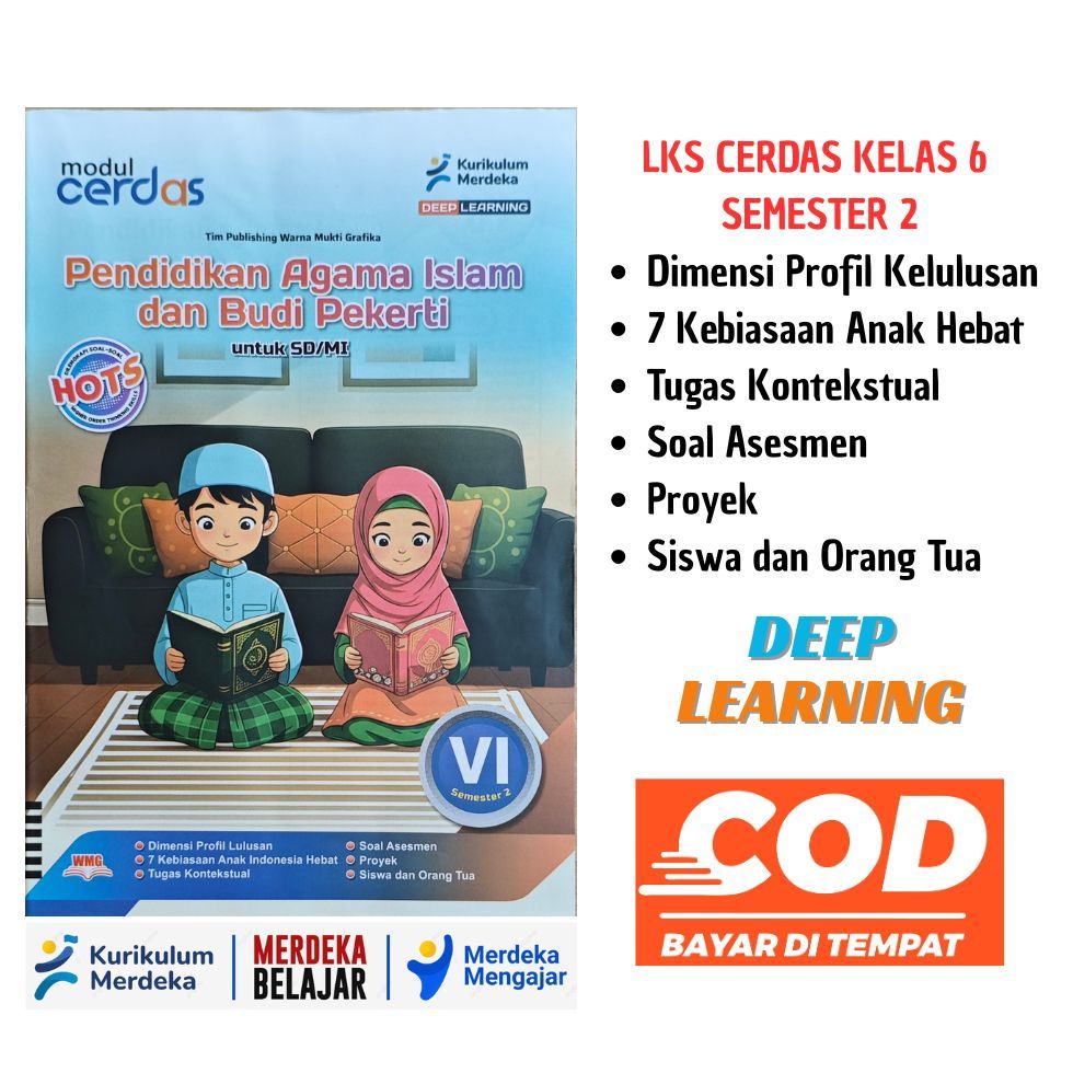 LKS CERDAS Pendidikan Agama Islam Kelas 6 Semester 2 Kurikulum Merdeka Deep Learning Terbaru