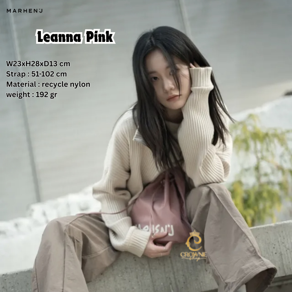 Tas wanita korea backpack bucket nylon LEANNA BAG