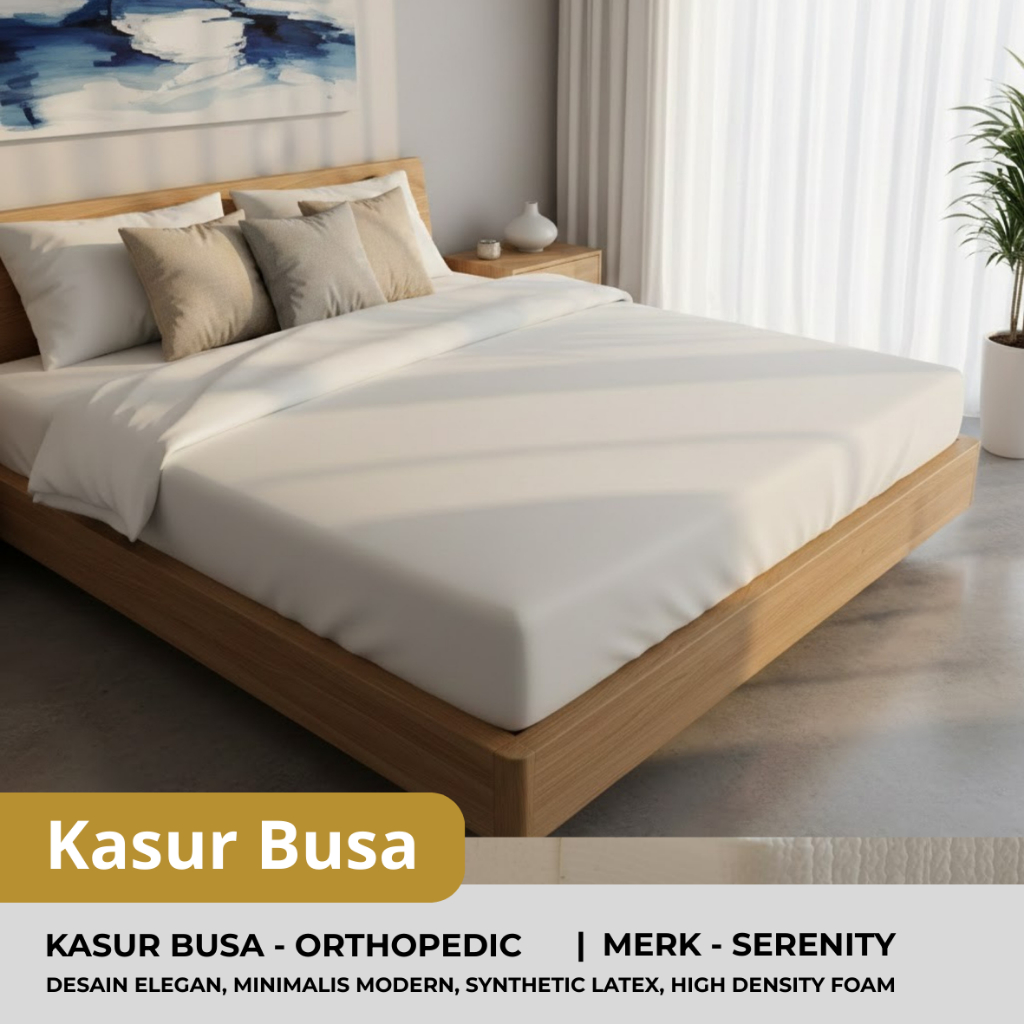 Pusat Mebel I Kasur Busa I GMW Foam Serenity (Garansi 5 th) Ukuran 90/100/120/140/160 Design Elegant