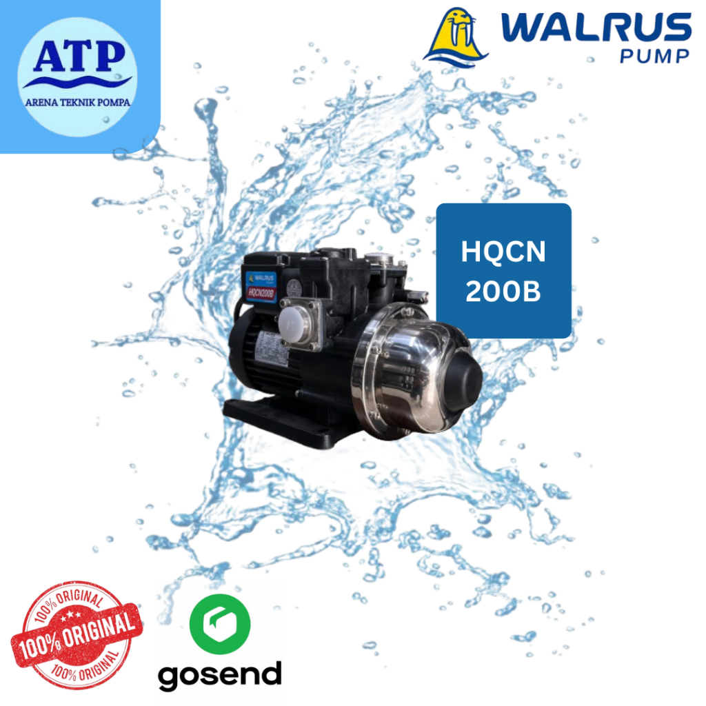 Walrus HQCN 200 Pompa Booster Pompa Pendorong Air Panas Pompa Untuk Air Panas