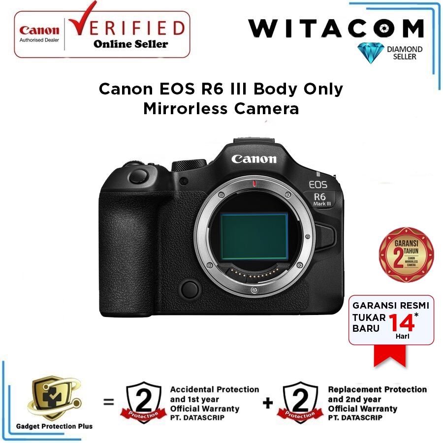 Canon EOS R6 Mark III / EOS R6 Mark 3 / EOS R6 III Body Only - Garansi Resmi