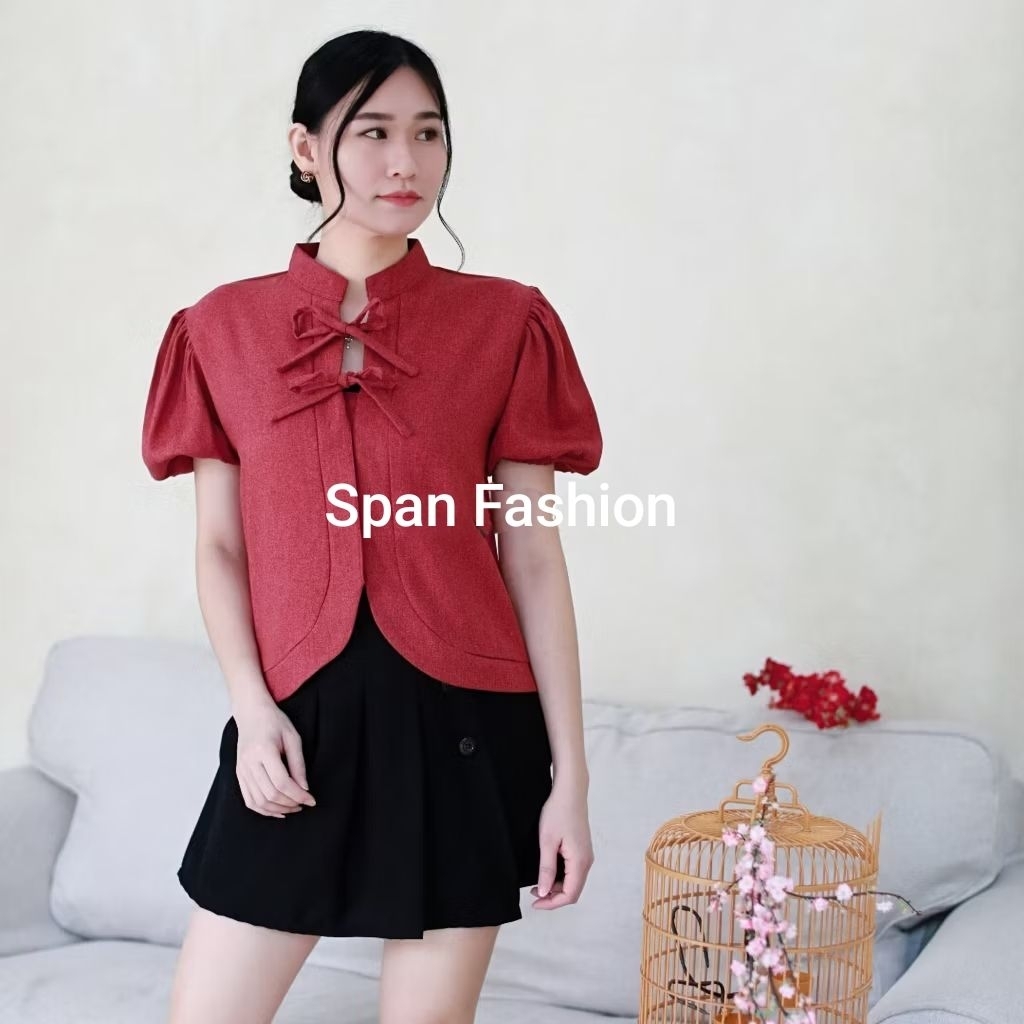 Span Fashion BO201261 Baju Wanita Imlek Sincia