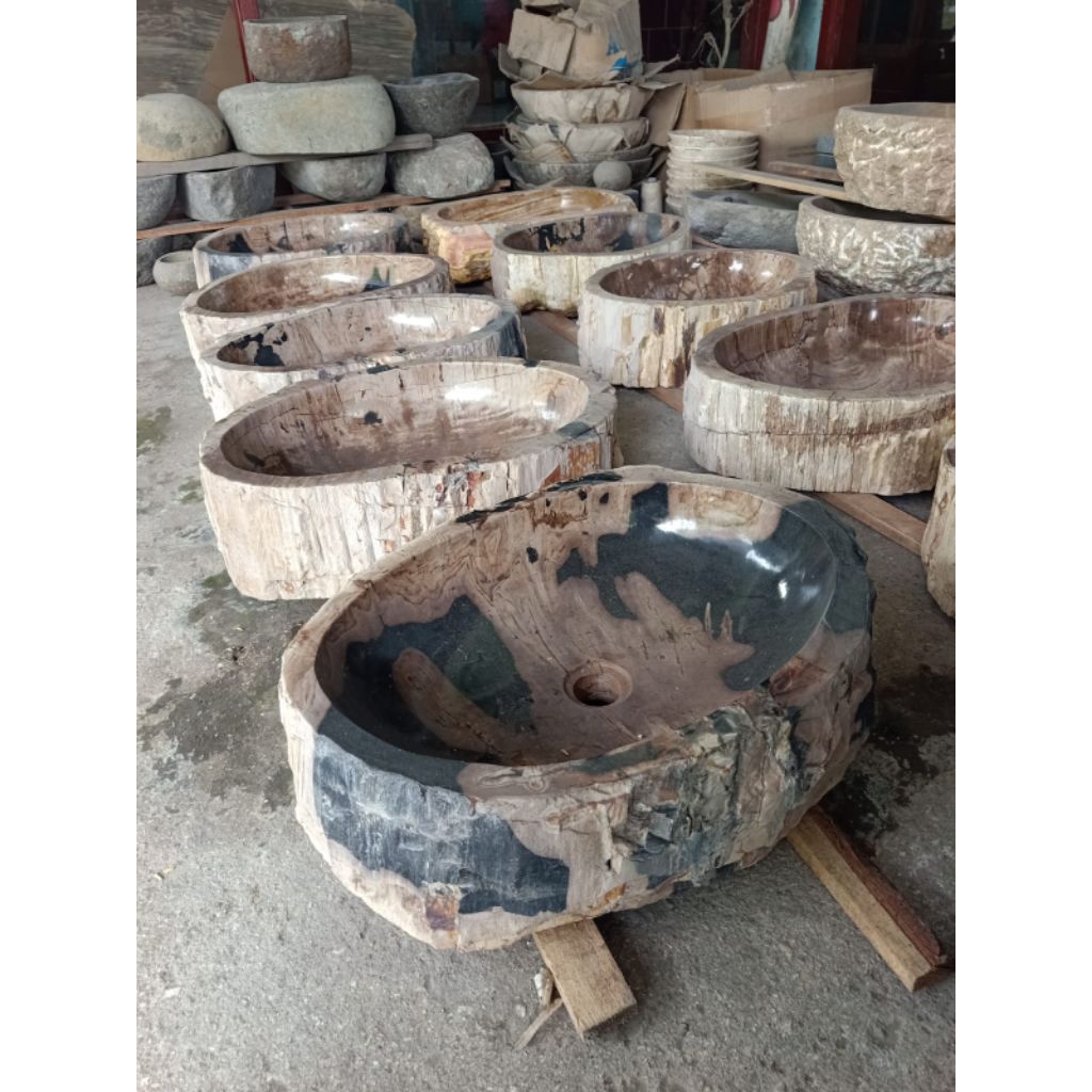 Wastafel Batu Wastafel Batu Motif Kayu