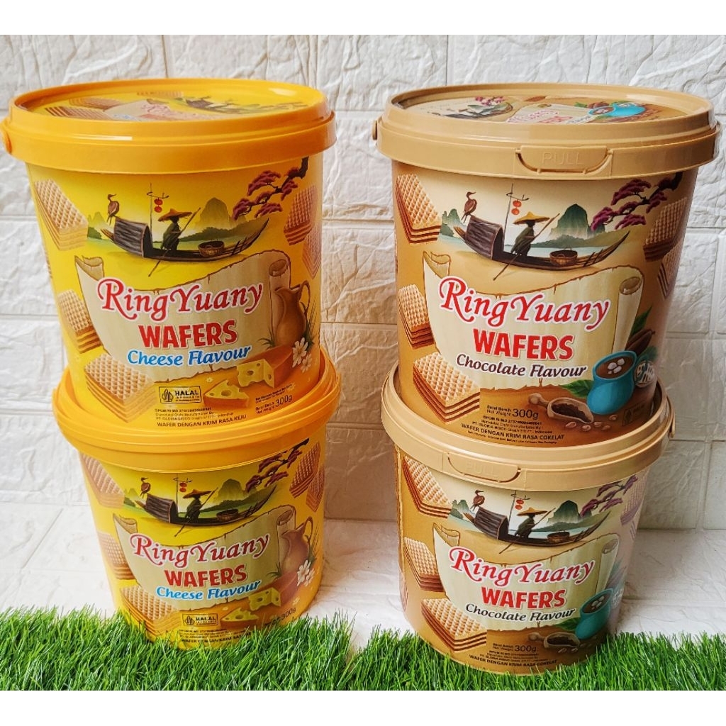 Diskon WAFER YUANY - BISKITOP RING YUANY WAFER CREAM - WAFER KALENG