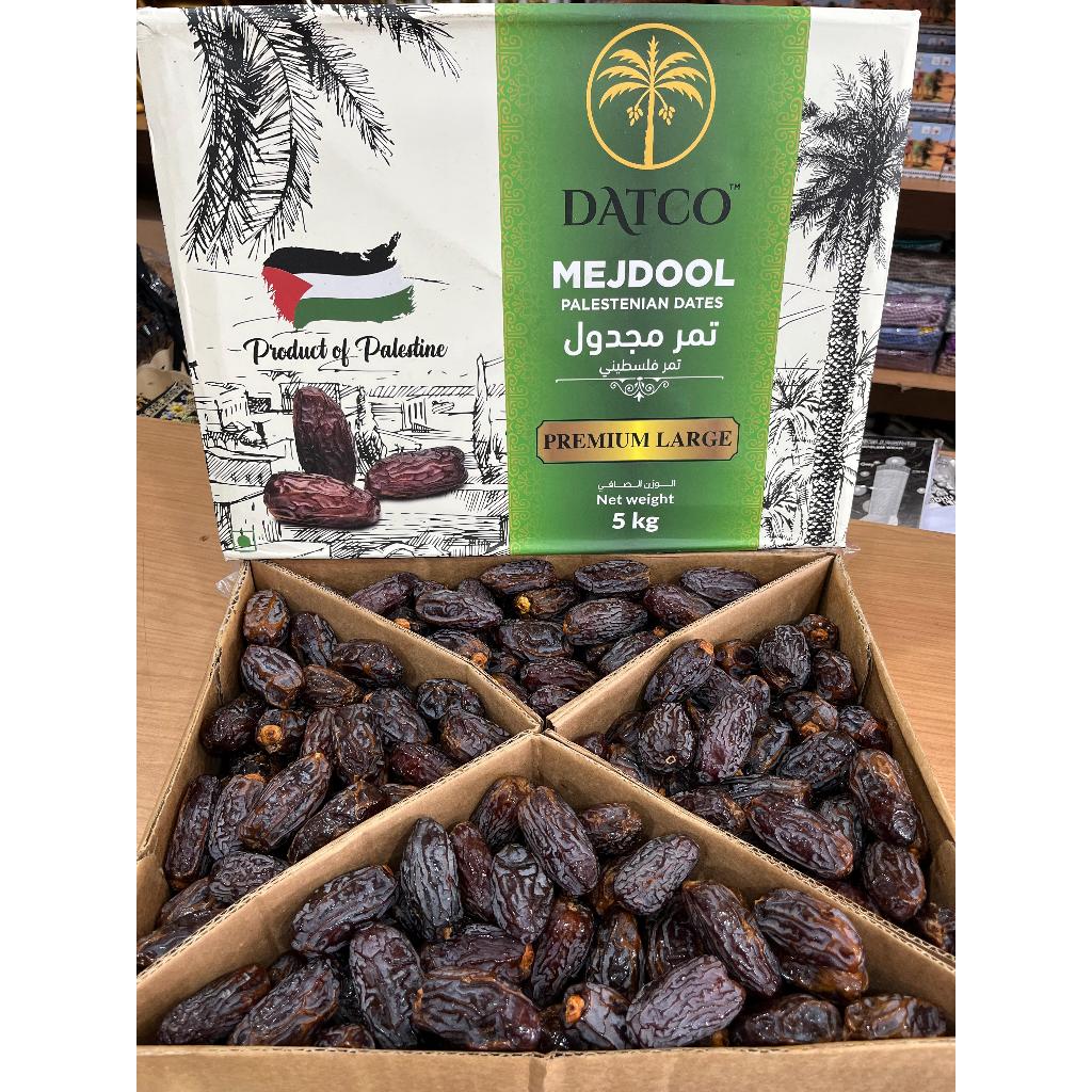 Kurma Medjool Palestina Jumbo Daging Tebal Manis Alami Grade A 5kg Fresh