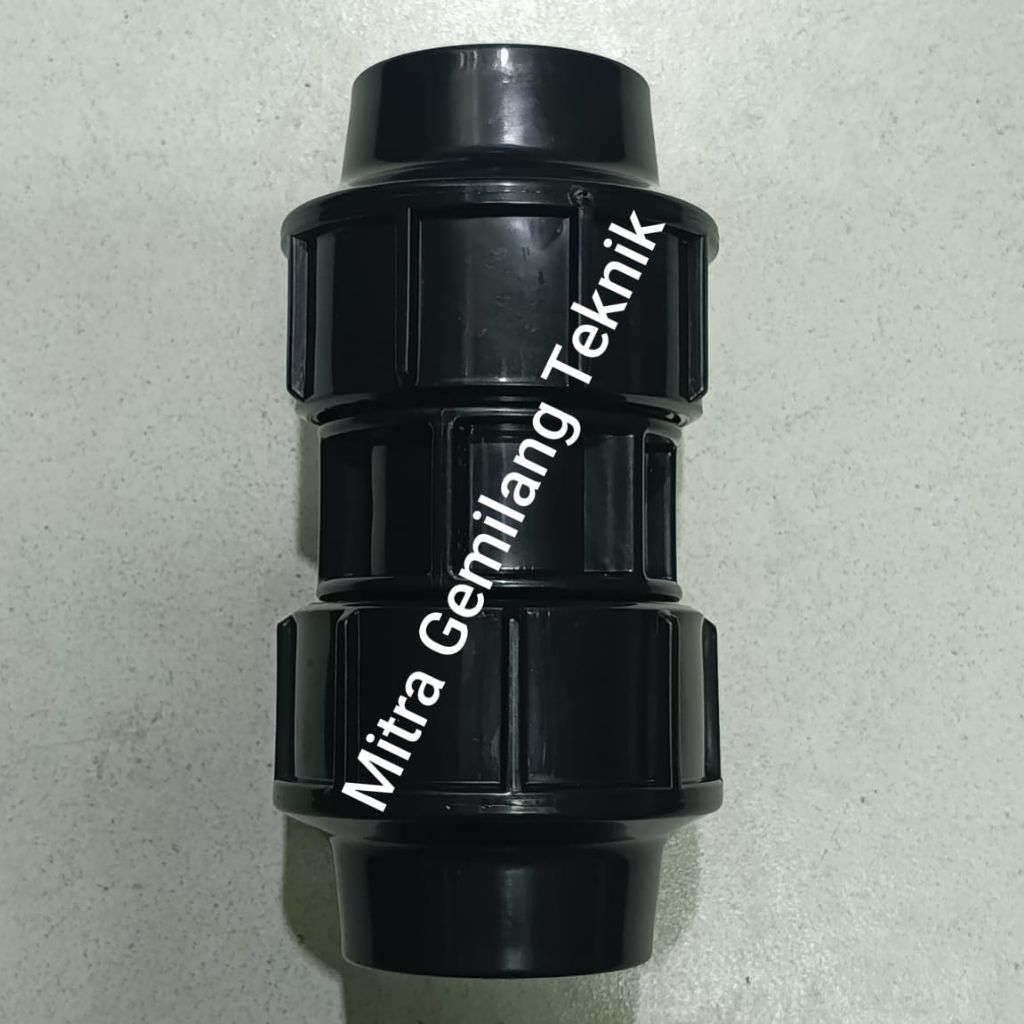 Socket Pipa Hdpe 2" inch ( 63mm ) / Socket Sambungan Lurus Pipa Hdpe Compression Joint