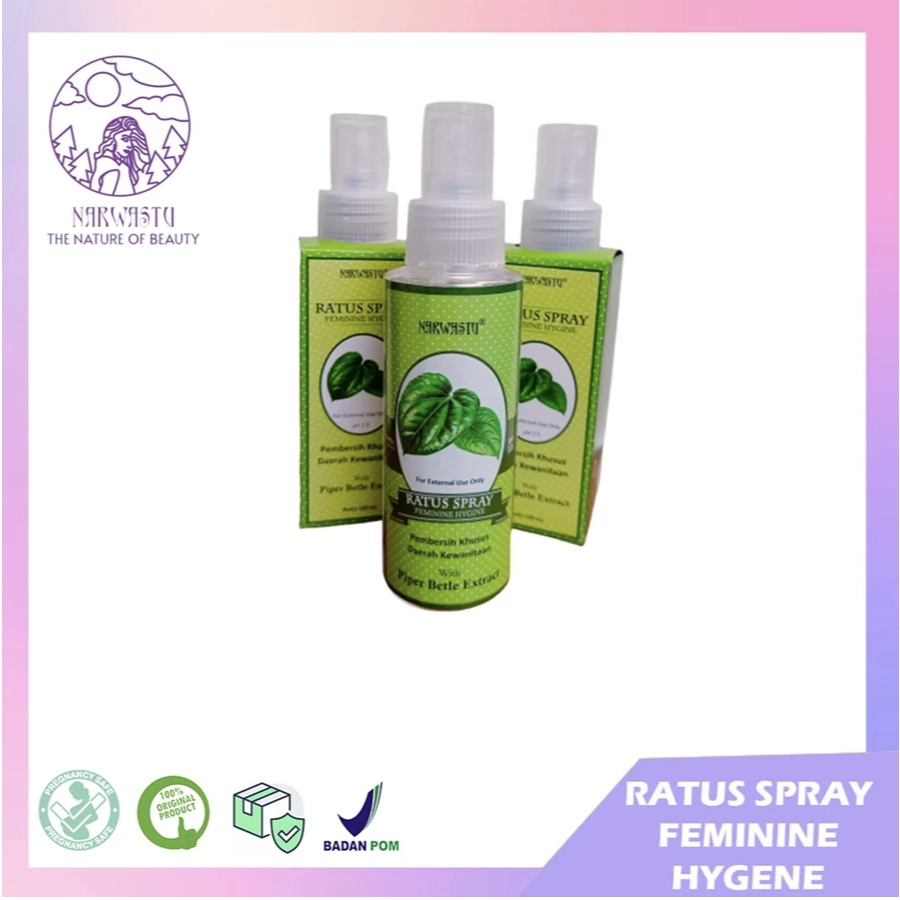 Narwastu Ratus Spray - Pembersih Khusus Daerah Kewanitaan 100ml