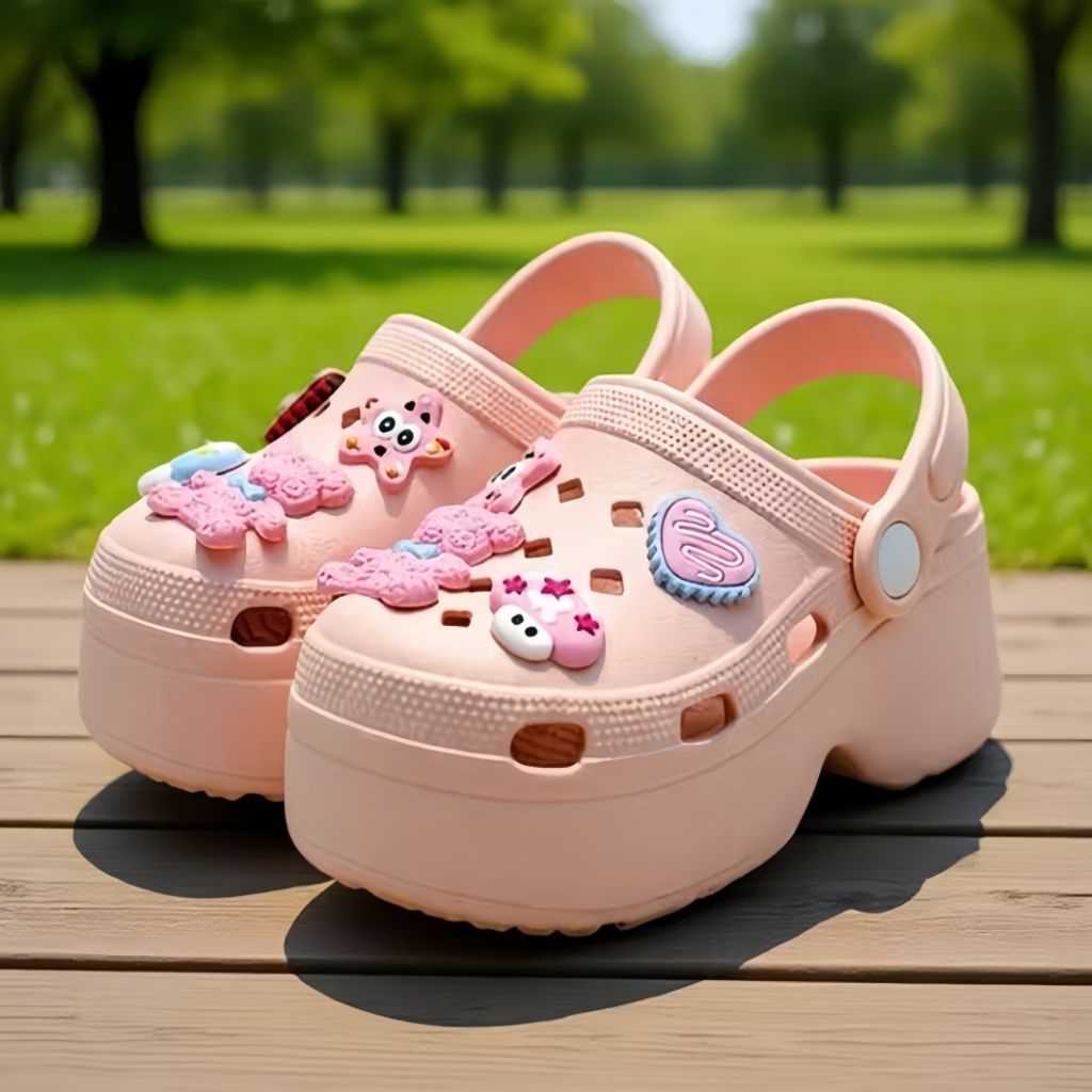 sendal anak perempuan baim karakter beruang sendal anak cewek model kekinian sendal anak cewek model