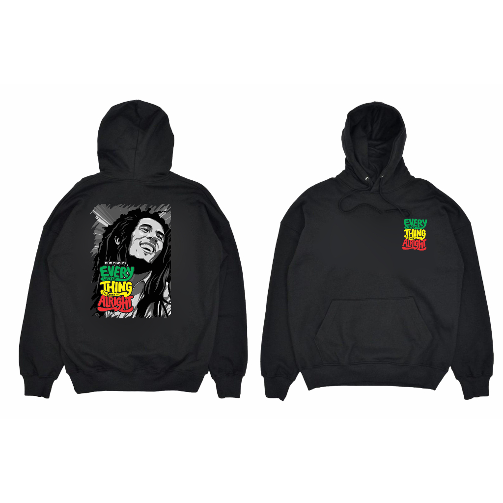 JAKET HOODIE BOB MARLEY BIG SIZE JUMBO