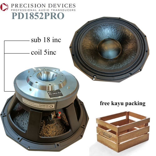 KOMPONEN SPEAKER SUBWOOFER 18 INCH PD1852PRO DOUBLE MAGNET PD 1852 PRO FREE PACKING KAYU