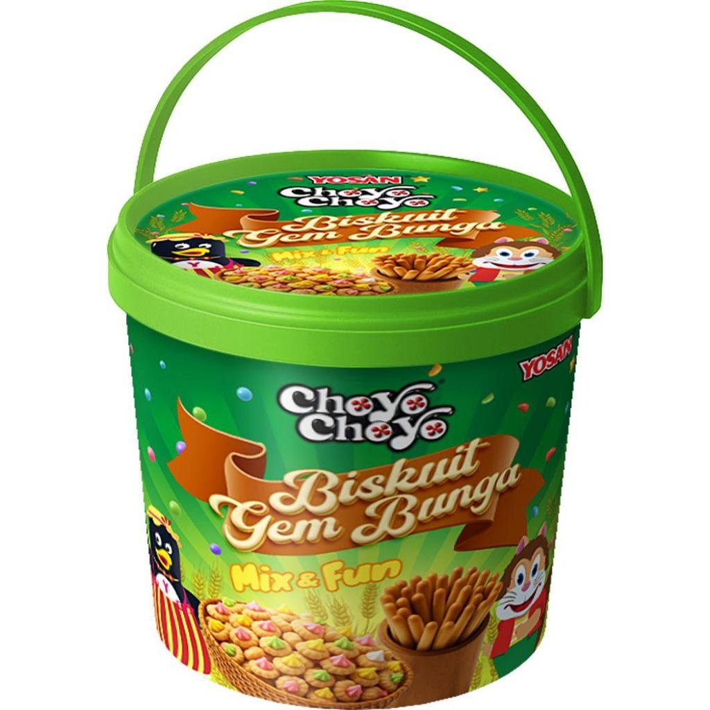 Yosan Choyo Gem Biskuit Bunga Toples