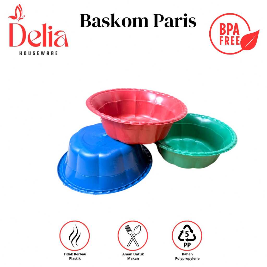 (Paket 12 PCS) Baskom Paris/Brazil -Ember Berkatan - Baskom Hajatan - Baskom Berkatan Plastik