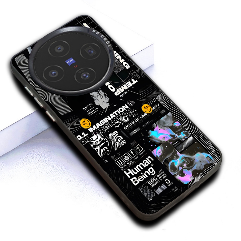 L12/softcase Hp VIVO  seri kompatibel untuk VIVO  X200 VIVO  X200 PRO VIVO  X100 hardcase silikon ke