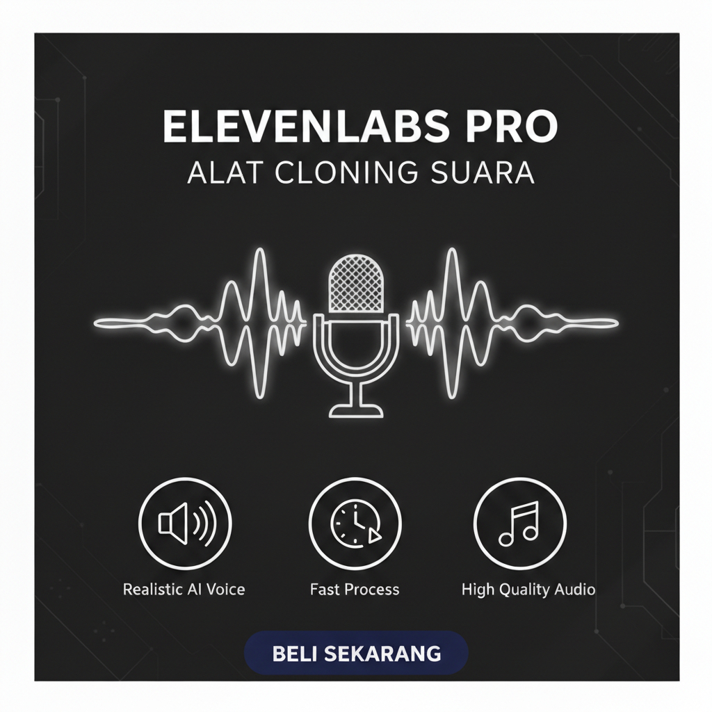 ElevenLabs Premium Privat 30 Hari - AI Voice Cloning & Text to Speech Resmi Bergaransi