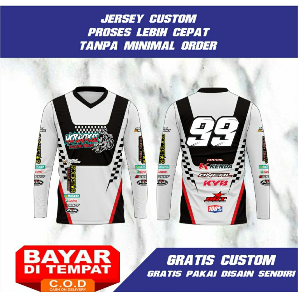 jersey motocross jersey trail custom
