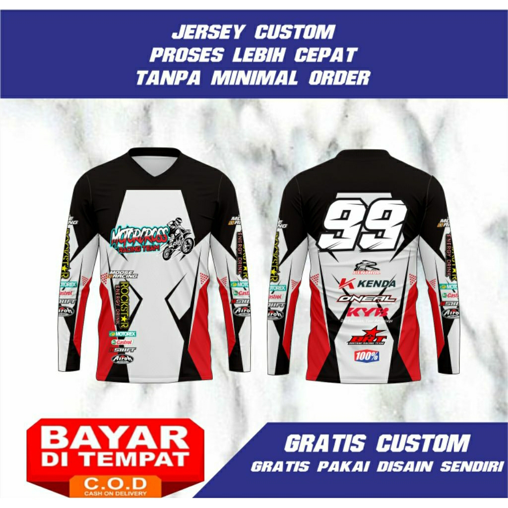 jersey motocross jersey trail custom