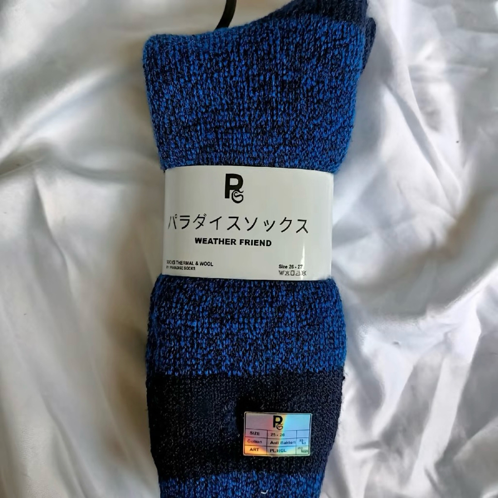 kaus kaki Winter wool halus lembut super tebal (ANTI BAKTERI) Pria Dan Wanita kaos kaki import! kaos