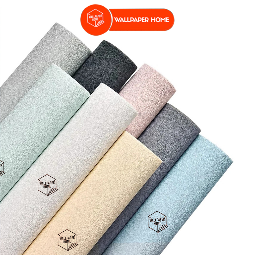 WALLPAPER HOME Linen Roll | Wallpaper Dinding | Dekorasi Kamar | Sticker dinding | Wallpaper Coral A