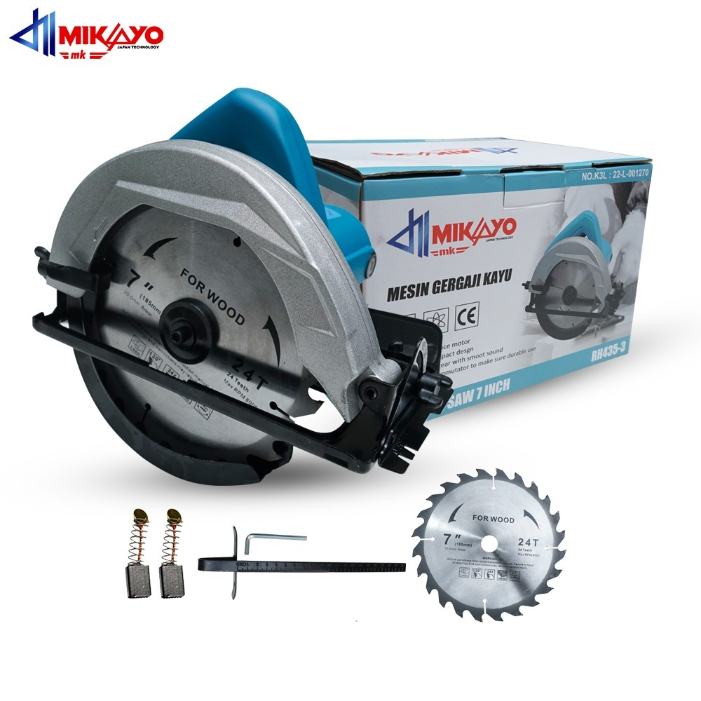 Circular Saw MIKAYO 7"/ Sirkel /Mesin Gergaji kayu listrik 7in free mata circular MEREK MIKAYO