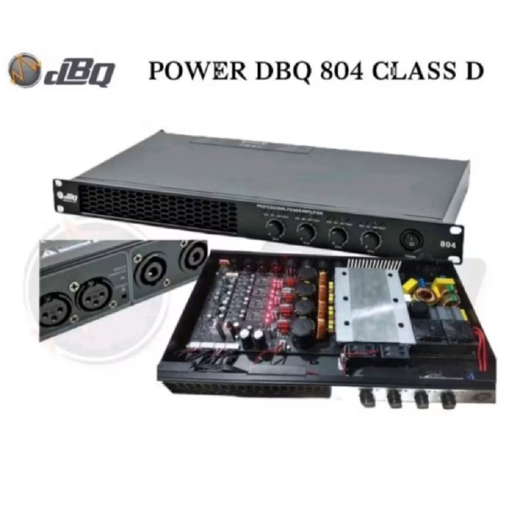 power amplifier 4Chanel dbq804clas d1u original