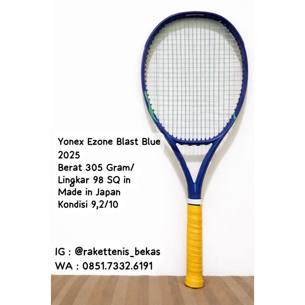Raket Tenis Tennis Yonex Ezone 2025 Blue Blast 98 SQ in Ori Murah Second Bekas - Preloved