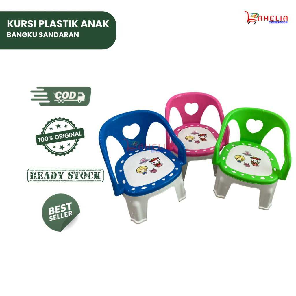 KURSI PLASTIK ANAK, BANGKU SANDARAN