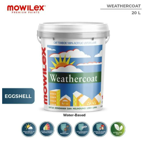 Mowilex Weathercoat Cat Tembok Eksterior 20 Liter