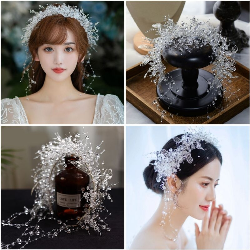 Berlin Headband - Headpiece Mahkota Diamond Mewah - Aksesoris Rambut / Hijab